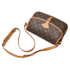 ルイ ヴィトン モノグラム ソローニュ ショルダーバッグ M42250 ブラウン PVC レザー レディース LOUIS VUITTON 【中古】