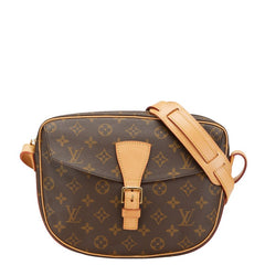 ルイ ヴィトン モノグラム ジュヌフィーユGM ショルダーバッグ M51225 ブラウン PVC レザー レディース LOUIS VUITTON 【中古】