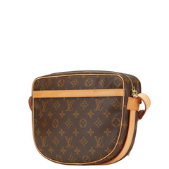 ルイ ヴィトン モノグラム ジュヌフィーユGM ショルダーバッグ M51225 ブラウン PVC レザー レディース LOUIS VUITTON 【中古】
