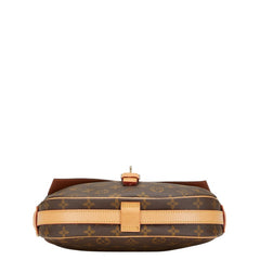 ルイ ヴィトン モノグラム ジュヌフィーユGM ショルダーバッグ M51225 ブラウン PVC レザー レディース LOUIS VUITTON 【中古】