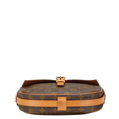 ルイ ヴィトン モノグラム ジュヌフィーユGM 斜め掛け ショルダーバッグ M51225 ブラウン PVC レザー レディース LOUIS VUITTON 【中古】