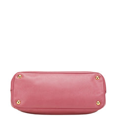 プラダ ガレリア サフィアーノ ハンドバッグ ショルダーバッグ 2WAY BN2274 ピンク レザー レディース PRADA 【中古】