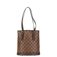 ルイ ヴィトン ダミエ マレ トートバッグ ショルダーバッグ N42240 ブラウン PVC レザー レディース LOUIS VUITTON 【中古】