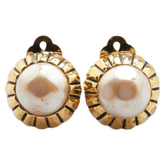 シャネル イヤリング ゴールド メッキ フェイクパール レディース CHANEL 【中古】