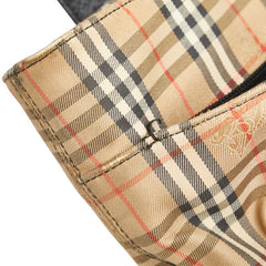 バーバリー ノバチェック シャドーホース ワンショルダーバッグ ベージュ マルチカラー キャンバス レザー レディース BURBERRY 【中古】