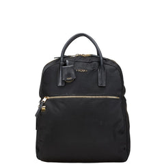 トゥミ リュック バックパック ブラック ナイロン レザー レディース TUMI 【中古】