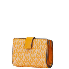 マイケルコース JET SET TRAVEL L字ファスナー 二つ折り財布 ブラウン PVC レディース Michael Kors 【中古】