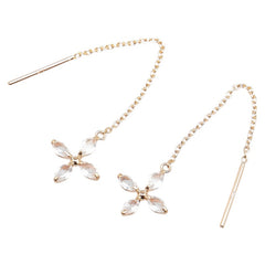 K18PG ピンクゴールド クオーツ クオーツ ピアス レディース 【中古】