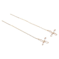 K18PG ピンクゴールド クオーツ クオーツ ピアス レディース 【中古】