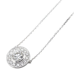 Pt900 プラチナ Pt850 プラチナ 合成ダイヤ2.01ct ダイヤ0.905ct ラウンド サークル ペンダントネックレス レディース 【中古】