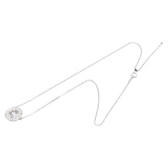 Pt900 プラチナ Pt850 プラチナ 合成ダイヤ2.01ct ダイヤ0.905ct ラウンド サークル ペンダントネックレス レディース 【中古】