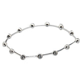 K18WG ホワイトゴールド ダイヤ ブレスレット レディース 【中古】