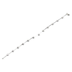 K18WG ホワイトゴールド ダイヤ ブレスレット レディース 【中古】