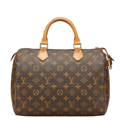 ルイ ヴィトン モノグラム スピーディ30 ハンドバッグ M41526 ブラウン PVC レザー レディース LOUIS VUITTON 【中古】