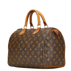 ルイ ヴィトン モノグラム スピーディ30 ハンドバッグ M41526 ブラウン PVC レザー レディース LOUIS VUITTON 【中古】
