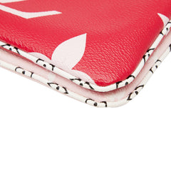 ルイ ヴィトン モノグラム ジャイアント ポシェット ドゥーブル ジップ 斜め掛け ショルダーバッグ M67561 ルージュ レッド ピンク PVC レザー レディース LOUIS VUITTON 【中古】