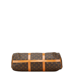 ルイ ヴィトン モノグラム フラネリー45 ボストンバッグ ショルダーバッグ M51115 ブラウン PVC レザー レディース LOUIS VUITTON 【中古】