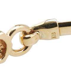 K18YG イエローゴールド ダイヤ0.04ct プレート バングル レディース 【中古】