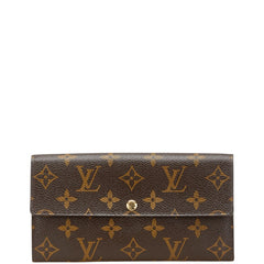 ルイ ヴィトン モノグラム ポルトフォイユ サラ 長財布 M61734 ブラウン PVC レザー レディース LOUIS VUITTON 【中古】