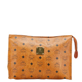 エム シー エム ヴィセトス セカンドバッグ クラッチバッグ ブラウン レザー レディース MCM 【中古】