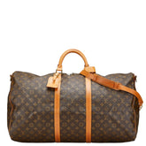 ルイ ヴィトン モノグラム キーポル60 バンドリエール ボストンバッグ ショルダーバッグ 2WAY M41412 ブラウン PVC レザー レディース LOUIS VUITTON 【中古】