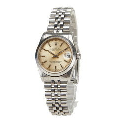 ロレックス デイトジャスト 腕時計 68240 自動巻き シルバー文字盤 ステンレススチール レディース ROLEX 【中古】