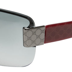 グッチ サングラス GG1798 レッド シルバー プラスチック レディース GUCCI 【中古】