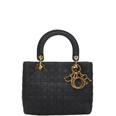 ディオール カナージュ レディディオール ハンドバッグ ブラック ナイロン レディース Dior 【中古】