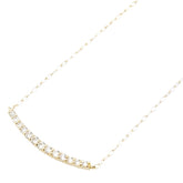 K18YG イエローゴールド ダイヤ0.20ct ネックレス レディース 【中古】