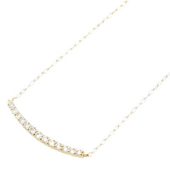 K18YG イエローゴールド ダイヤ0.20ct ネックレス レディース 【中古】
