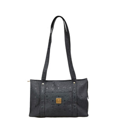 エム シー エム ヴィセトス モノグラム トートバッグ ワンショルダーバッグ ブラック PVC レディース MCM 【中古】