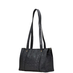 エム シー エム ヴィセトス モノグラム トートバッグ ワンショルダーバッグ ブラック PVC レディース MCM 【中古】