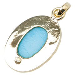 K18YG イエローゴールド ターコイズ トルコ石 ペンダントトップ レディース 【中古】