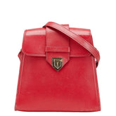 サンローラン YSLロゴ ショルダーバッグ ピンク レザー レディース SAINT LAURENT 【中古】