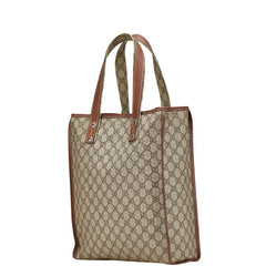 グッチ GGスプリーム シェリー トートバッグ 211135 ベージュ ブラウン PVC レザー レディース GUCCI 【中古】