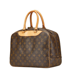 ルイ ヴィトン モノグラム ドーヴィル ハンドバッグ M47270 ブラウン PVC レザー レディース LOUIS VUITTON 【中古】