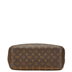 ルイ ヴィトン モノグラム ドーヴィル ハンドバッグ M47270 ブラウン PVC レザー レディース LOUIS VUITTON 【中古】