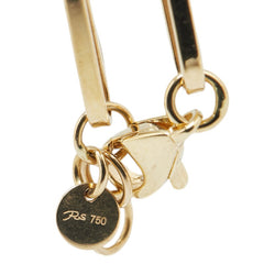 K18YG イエローゴールド ハート トップ ブレスレット レディース 【中古】