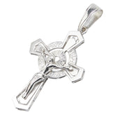 K18WG ホワイトゴールド クロス 十字架 キリスト モチーフ ペンダントトップ レディース 【中古】