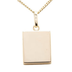 K18YG イエローゴールド オニキス ウサギ モチーフ プレート ネックレス レディース 【中古】