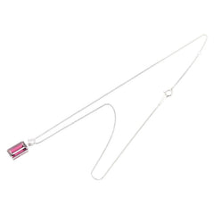 Pt900 プラチナ Pt850 プラチナ ガーネット5.05ct ダイヤ0.34ct ペンダントネックレス レディース 【中古】