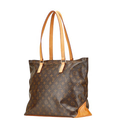 ルイ ヴィトン モノグラム カバメゾ ショルダーバッグ トートバッグ M51151 ブラウン PVC レザー レディース LOUIS VUITTON 【中古】