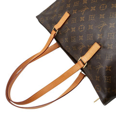 ルイ ヴィトン モノグラム カバメゾ ショルダーバッグ トートバッグ M51151 ブラウン PVC レザー レディース LOUIS VUITTON 【中古】