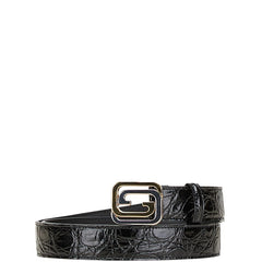グッチ 型押し ベルト サイズ:90/36 715604 ブラック レザー メンズ GUCCI 【中古】