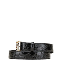 グッチ 型押し ベルト サイズ:90/36 715604 ブラック レザー メンズ GUCCI 【中古】