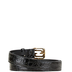 グッチ 型押し ベルト サイズ:90/36 715604 ブラック レザー メンズ GUCCI 【中古】