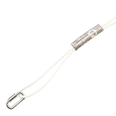 エルメス キュリオジテ ネックレス ホワイト ブラウン シルバー ヴォースイフト リザード レディース HERMES 【中古】