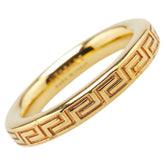 ヴェルサーチェ エングレイブド グリークキー リング 指輪 DG56785 DJMT ゴールド メッキ レディース VERSACE 【中古】