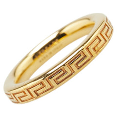 ヴェルサーチェ エングレイブド グリークキー リング 指輪 DG56785 DJMT ゴールド メッキ レディース VERSACE 【中古】