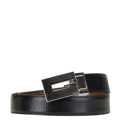 グッチ Gバックル リバーシブル ベルト ブラック ブラウン レザー メンズ GUCCI 【中古】